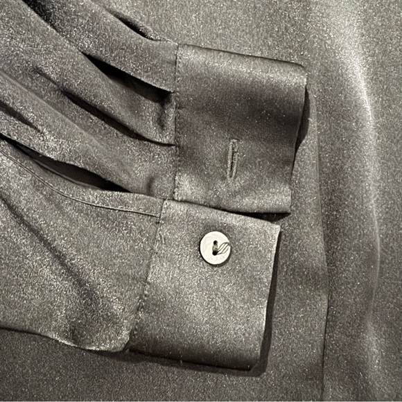 Pendleton Womens Classic Vintage Black Long Sleeve Mock Neck Blouse Top Size 14 - Picture 6 of 8